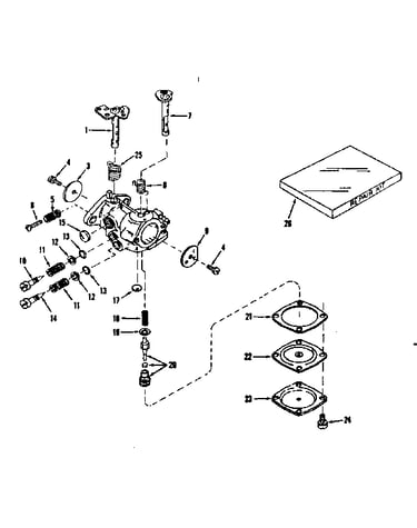 Carburetor no. 29780