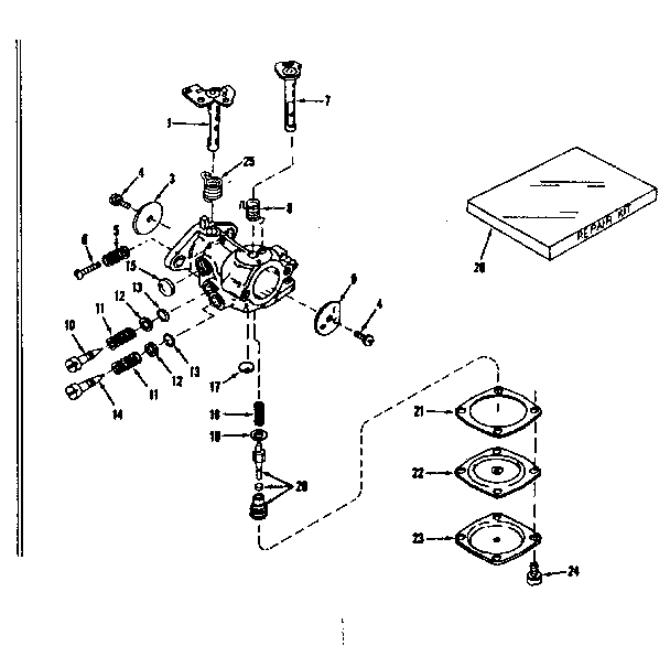 Carburetor no. 29780