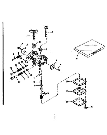Carburetor no. 29780