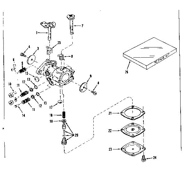 Carburetor no. 29780