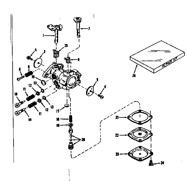 Carburetor no. 29780
