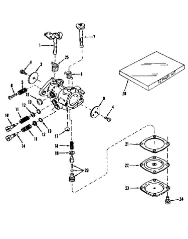 Carburetor no. 29780
