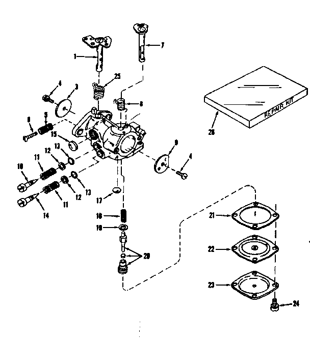 Carburetor no. 29780