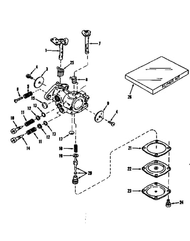 Carburetor no. 29780