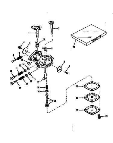 Carburetor no. 29780