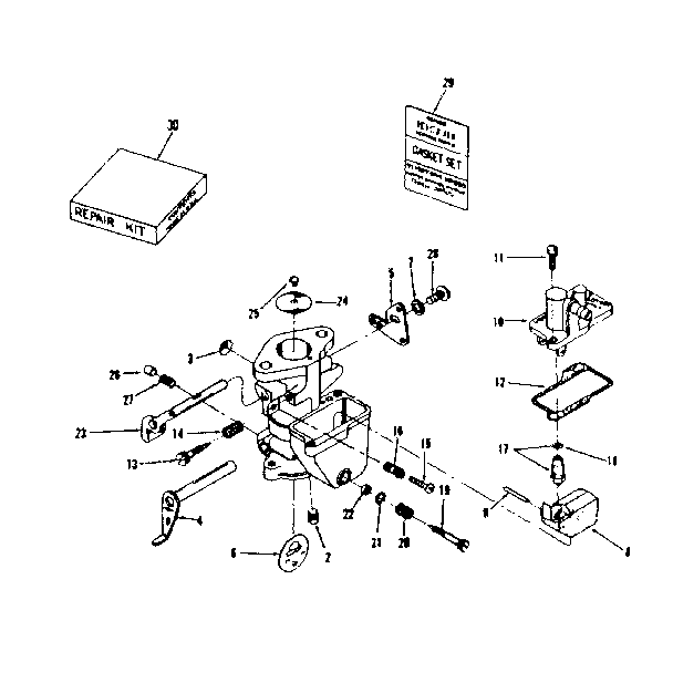 Carburetor no. 29349 (tillotson no. e-7a)