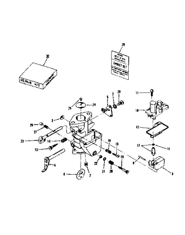 Carburetor no. 29349 (tillotson no. e-7a)