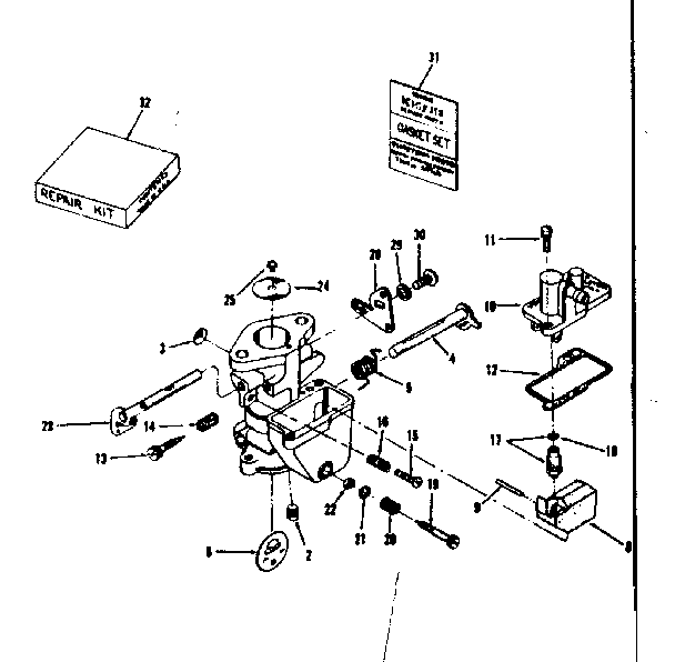 Carburetor no. 29966