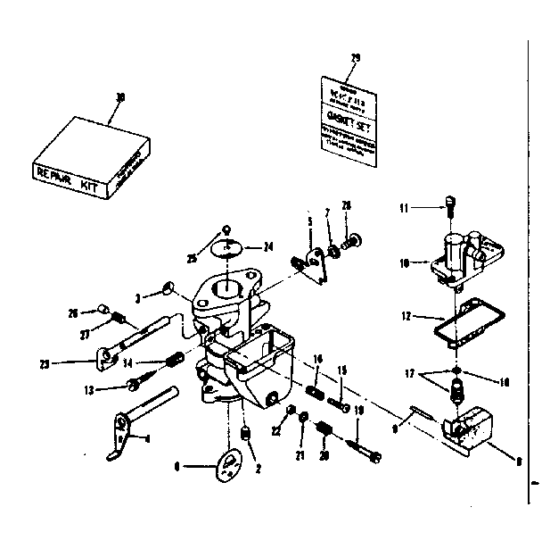 CARBURETOR NO. 29349 (TILLOTSON NO. E-7A)