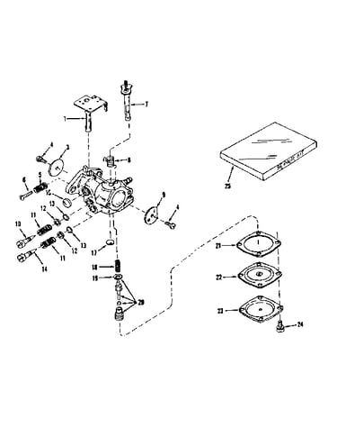 Carburetor no. 630893 (power products)