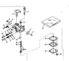 Craftsman 143521021 carburetor no. 630893 (power products) diagram