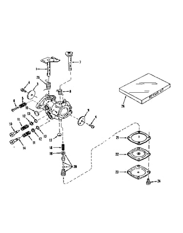 Carburetor no. 630894 (power products)