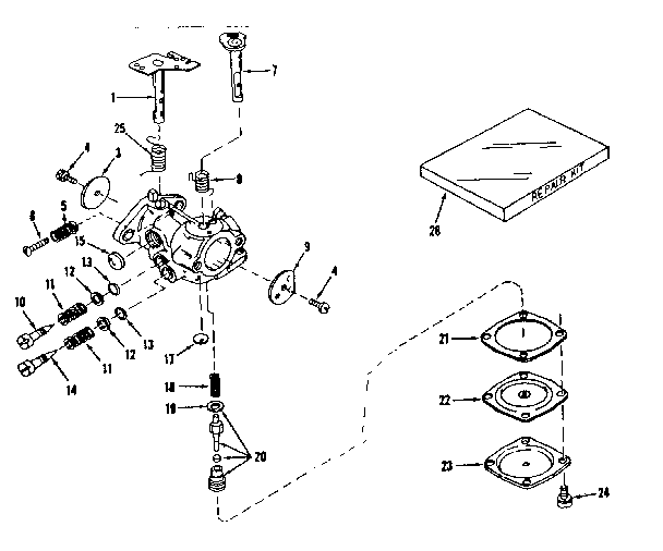 Carburetor no. 630894 (power products)