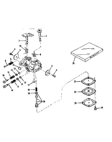 Carburetor no. 630894 (power products)