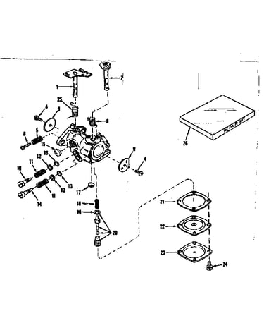 Carburetor no. 630894 (power product)