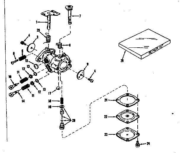 Carburetor no. 630894 (power products)
