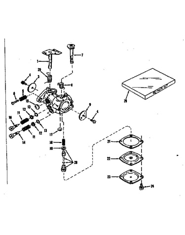 Carburetor no. 630894 (power products)