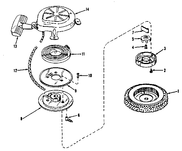 REWIND STARTER NO. 590358