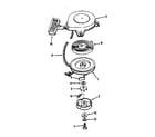 Craftsman 143531112 rewind starter no. 590374 diagram