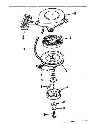 Rewind starter no. 590374