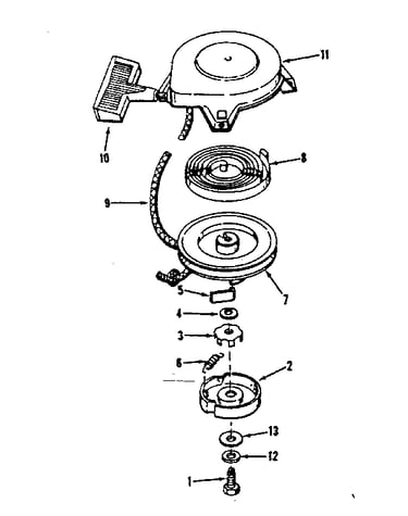 Rewind starter no. 590374