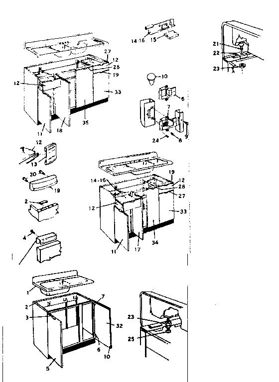 Cabinet parts
