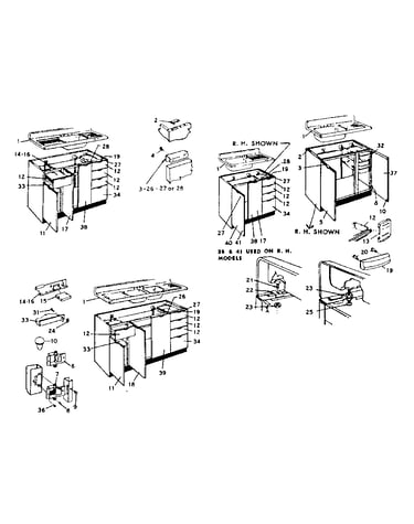 Cabinet parts