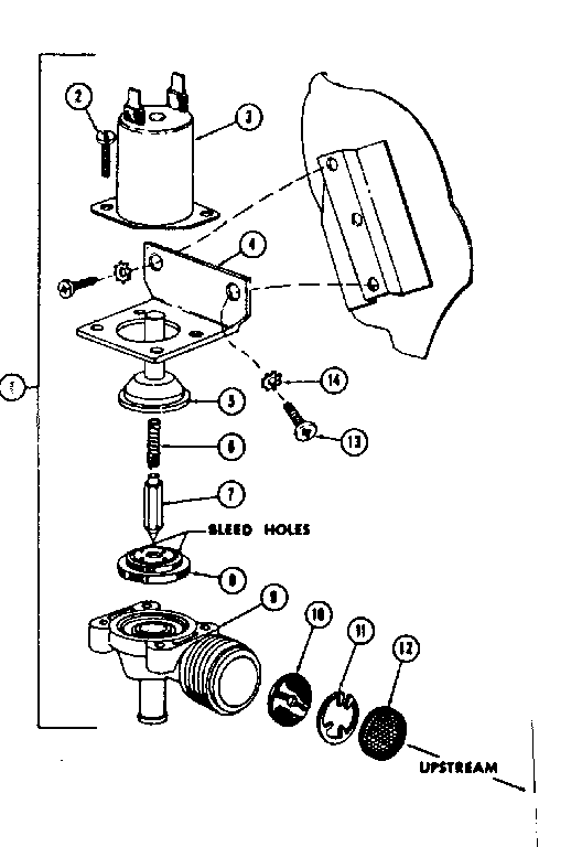 802991 water inlet valve assembly