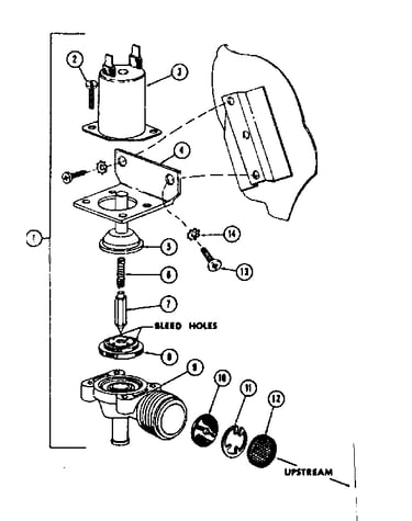 802991 water inlet valve assembly