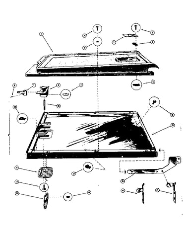 Dishwasher door assembly