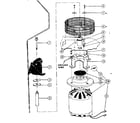 Kenmore 58764790 motor and impeller assembly diagram