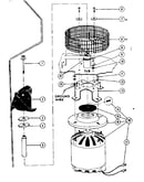 Motor and impeller assembly
