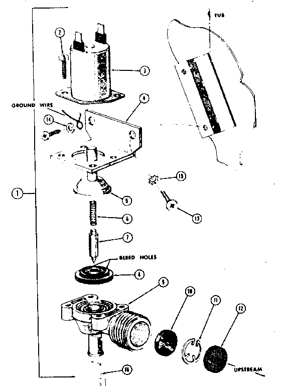 802827 water inlet valve assembly