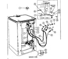 Kenmore 58764800 electrical, water inlet and drain connections diagram