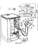 Electrical, water inlet and drain connections