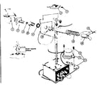 Kenmore 58764800 timer and detergent dispenser assembly diagram