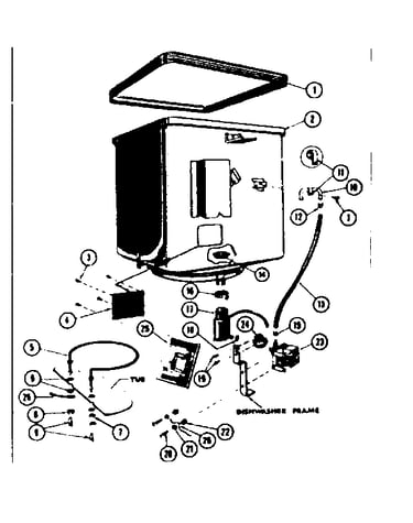 Tub, heater and pump drainage system