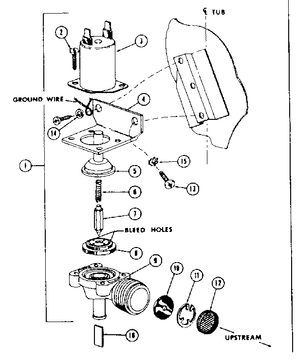 802991 WATER INLET VALVE ASSEMBLY