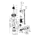 Kenmore 58764810 motor, pump and heater details diagram