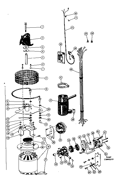 Motor, pump and heater details