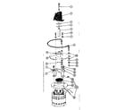 Kenmore 58764811 motor, heater, and impeller details diagram