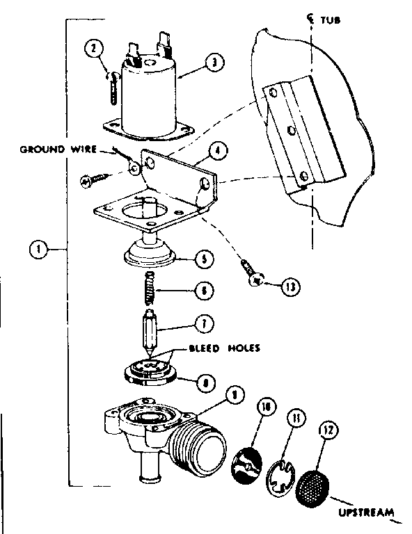 WATER INLET VALVE ASSEMBLY