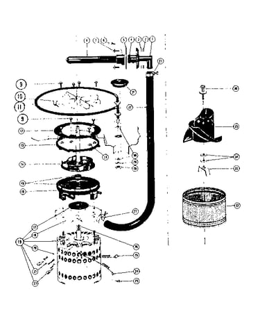 Motor heater, and impeller details
