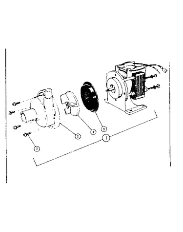 Pump and motor assembly