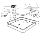 Kenmore 58764550 lid assembly diagram