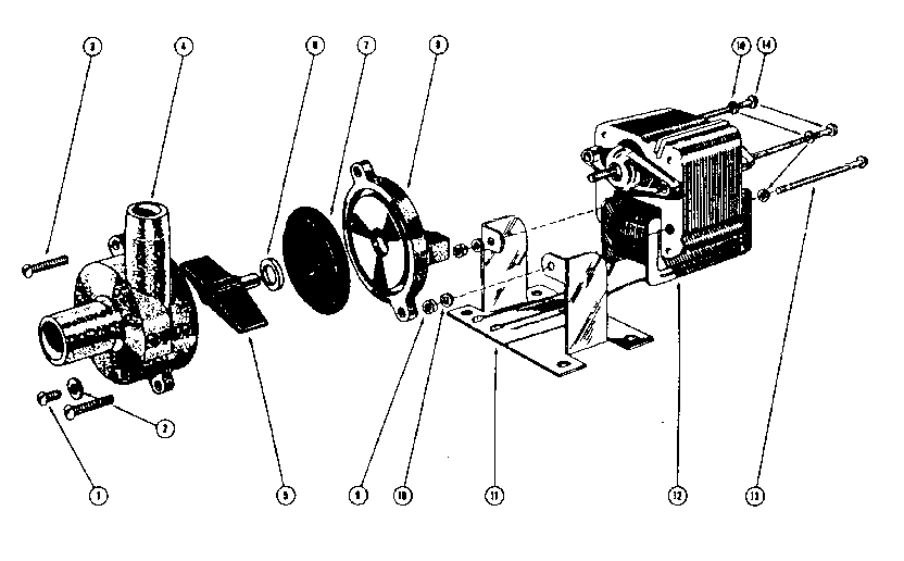 Pump & motor assembly 800718