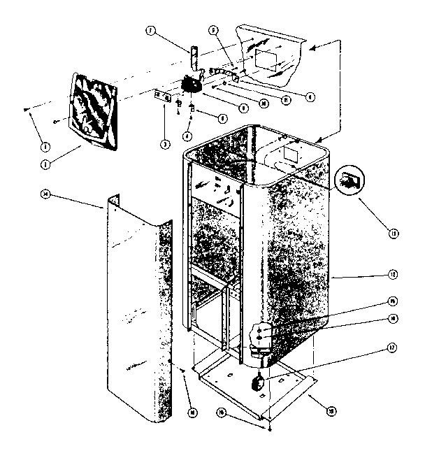 Frame and switch assembly