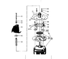 Kenmore 58764551 motor and impeller assembly diagram