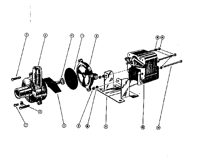 800718 pump and motor assembly