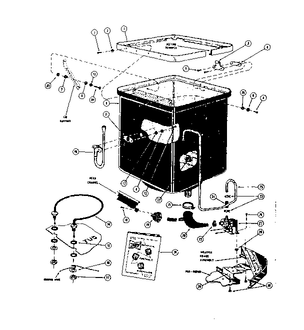 TUB, HEATER AND PUMP DRAINAGE SYSTEM